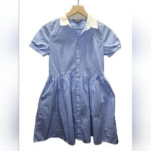 NWOT Girls Polo by Ralph Lauren Blue and White Striped Dress